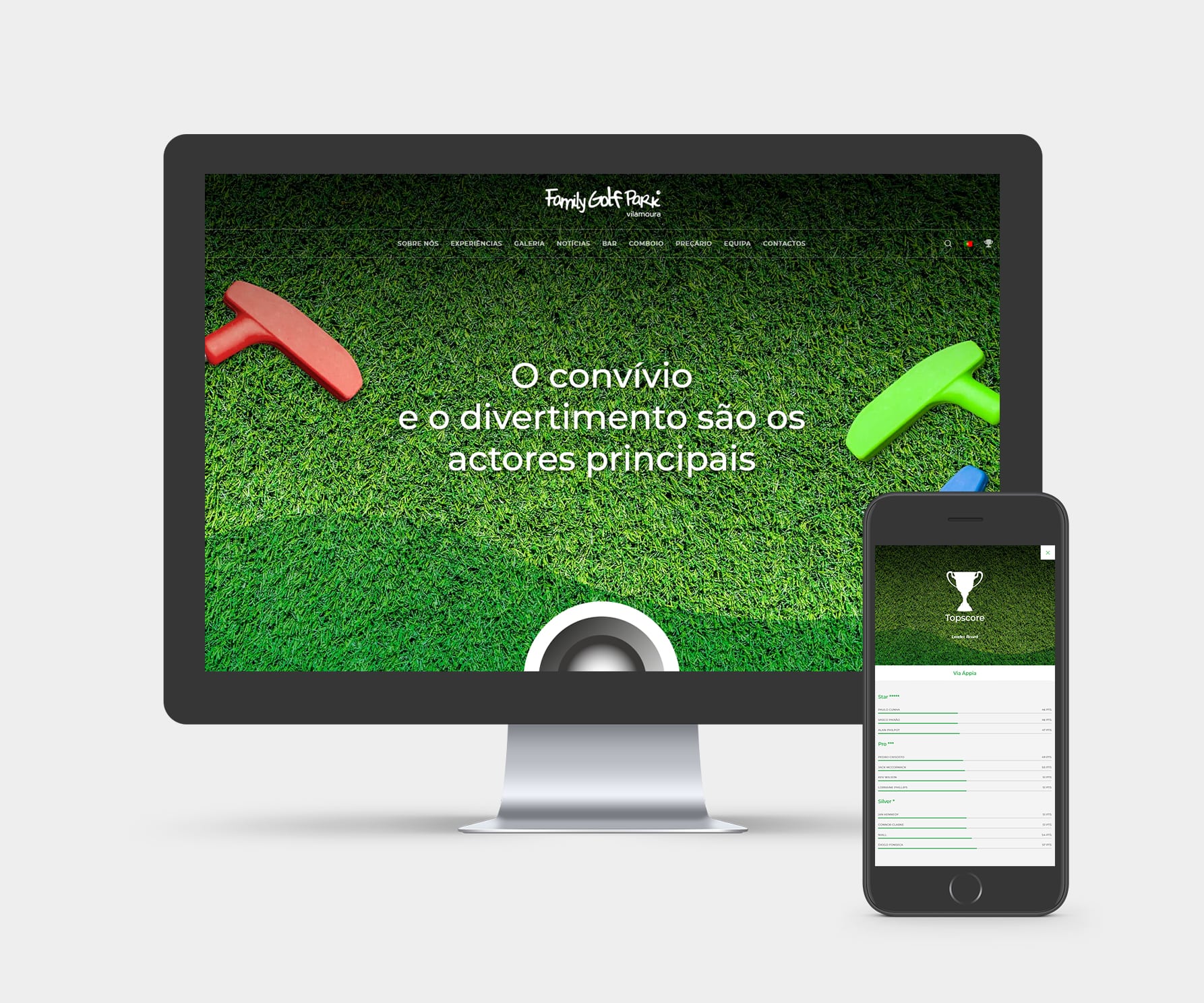 Family Golf Park – Novo Website